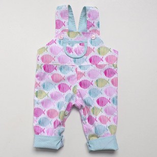 Fish Reversible dungarees