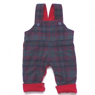Red Cord Reversible Dungarees