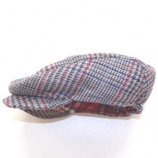Tweed Check Flat Cap