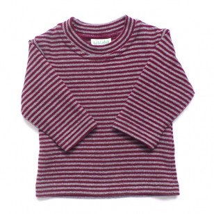 Bugundy Stripe Top