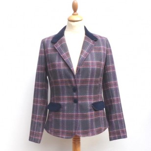 Heather Check - Ladies Fitted Short Jacket