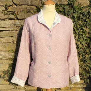 Pink Cream  - Ladies Reversible Summer Jacket- 