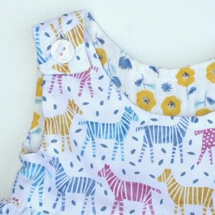 Zebras Reversible Pinafore Dress