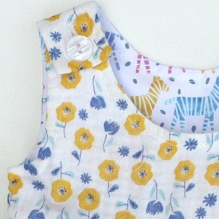 Zebras Reversible Pinafore Dress