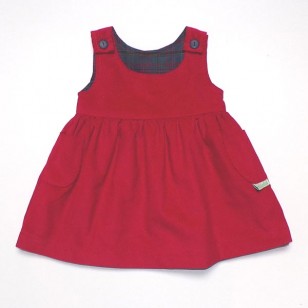 Red Cord Reversible Pinafore