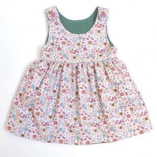 Sage Cord Reversible Pinafore