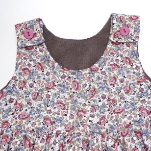 Taupe Cord Reversible Pinafore Taupe Cord Reversible Pinafore