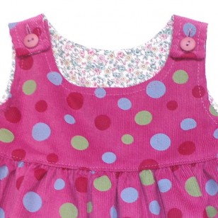 Pink Spots Reversible Pinafore Pink Spots Reversible Pinafore