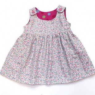 Pink Spots Reversible Pinafore Pink Spots Reversible Pinafore
