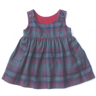 Red Spot Cord Reversible Pinafore Red Spot Cord Reversible Pinafore